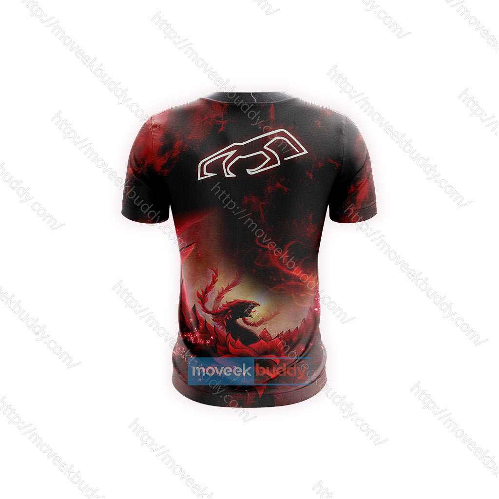 Yu-Gi-Oh! Black Rose Dragon Cosplay Unisex 3D T-shirt