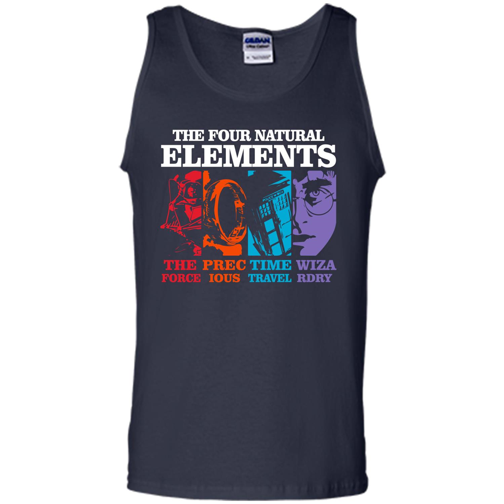 Movie T-shirt The Four Natural Elements T-shirt Navy S