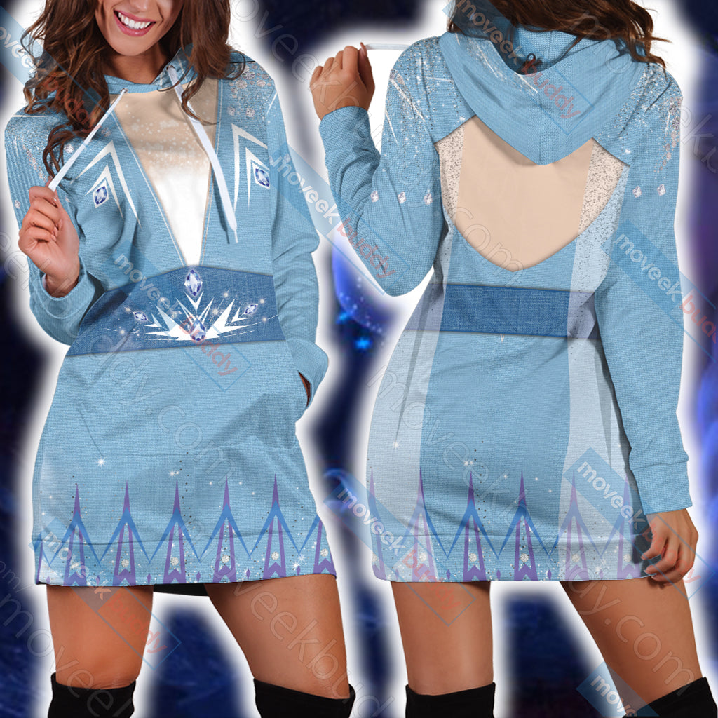 Frozen 2 - Elsa Cosplay 3D Hoodie Dress