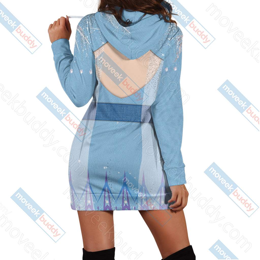 Frozen 2 - Elsa Cosplay 3D Hoodie Dress