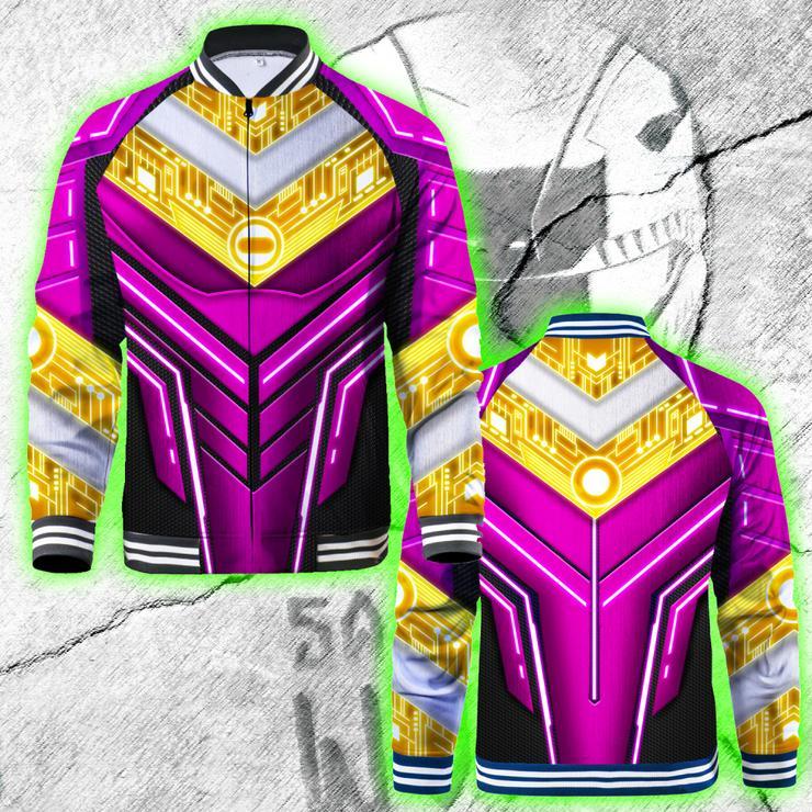 Power Ranger ZEO Cosplay Baseball Jacket S Pink Ranger
