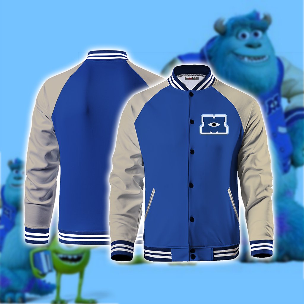 Monsters University Uniform Cosplay Baseball Jacket US/EU XXS (ASIAN S)