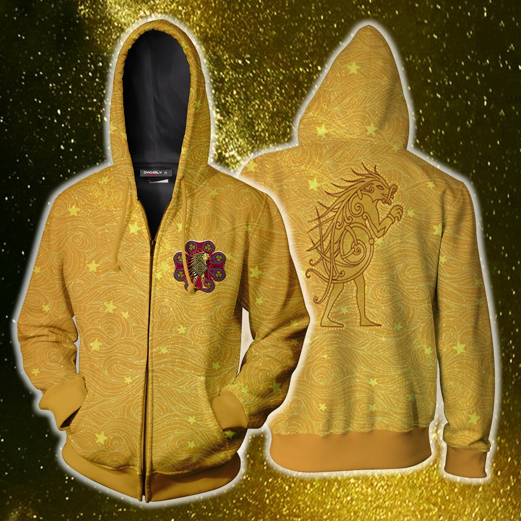 Ilvermorny Pukwudgie House Harry Potter Zip Up Hoodie S