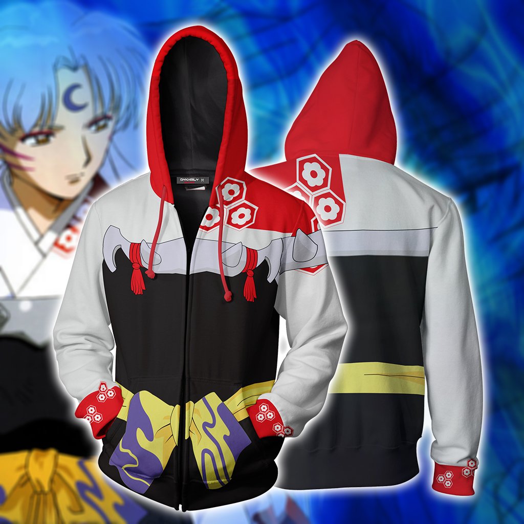 Inuyasha Cosplay Zip Up Hoodie Jacket