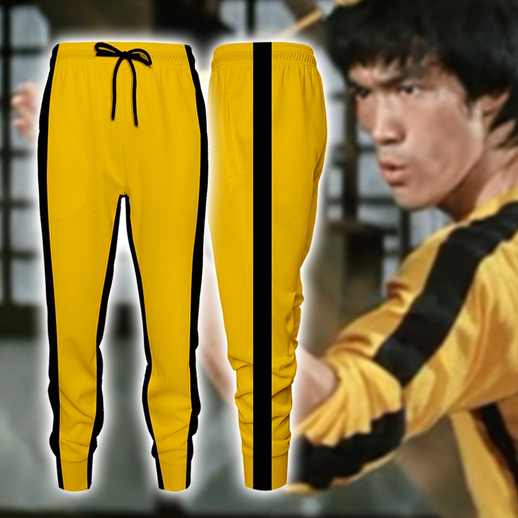 Game Of Death Bruce Lee Kung Fu Version Cosplay Jogging Pants S
