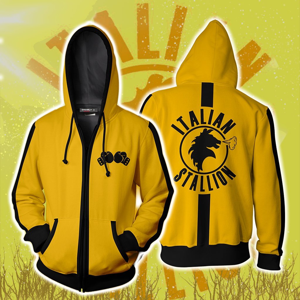 Rocky Balboa Italian Stallion Logo Zip Up Hoodie Zip Hoodie S