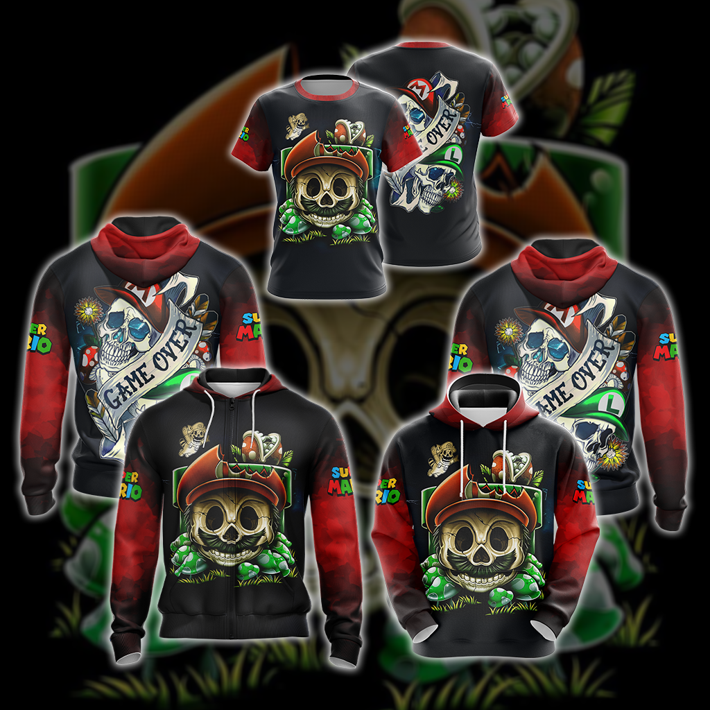 Mario Skull Unisex 3D T-shirt