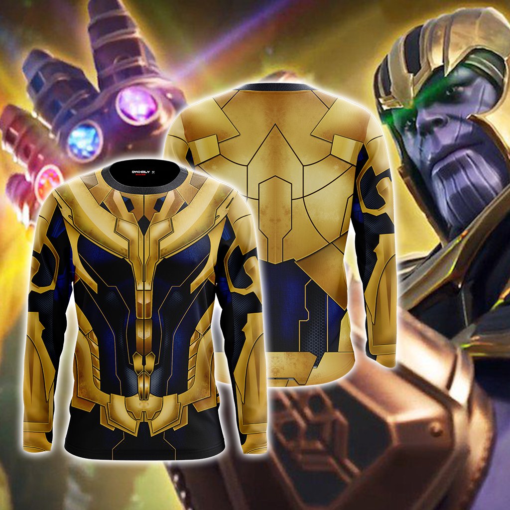 Thanos Cosplay 3D Long Sleeve Shirt US/EU S (ASIAN L)