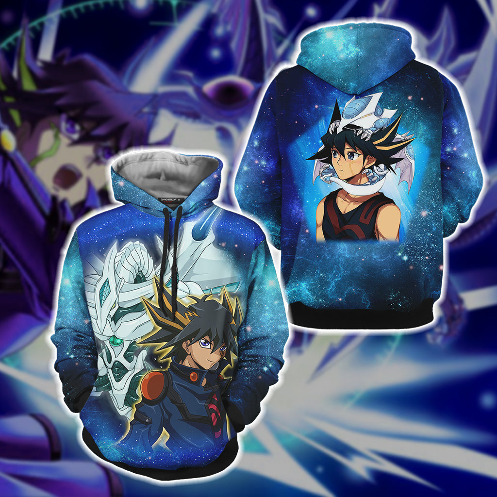 Yu-Gi-Oh! Yusei Fudo and Stardust Dragon New Version 3D T-shirt Hoodie S