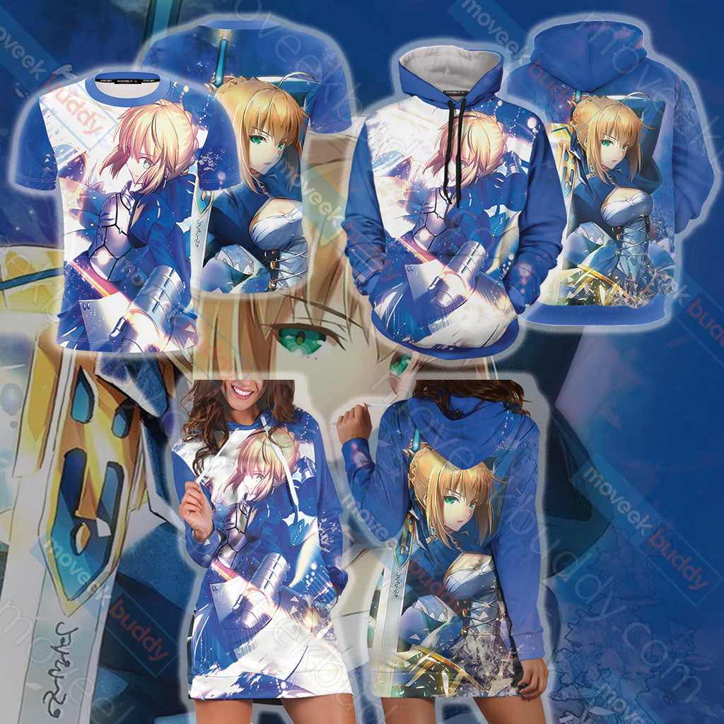 Fate/ Stay Night - Saber Unisex 3D T-shirt