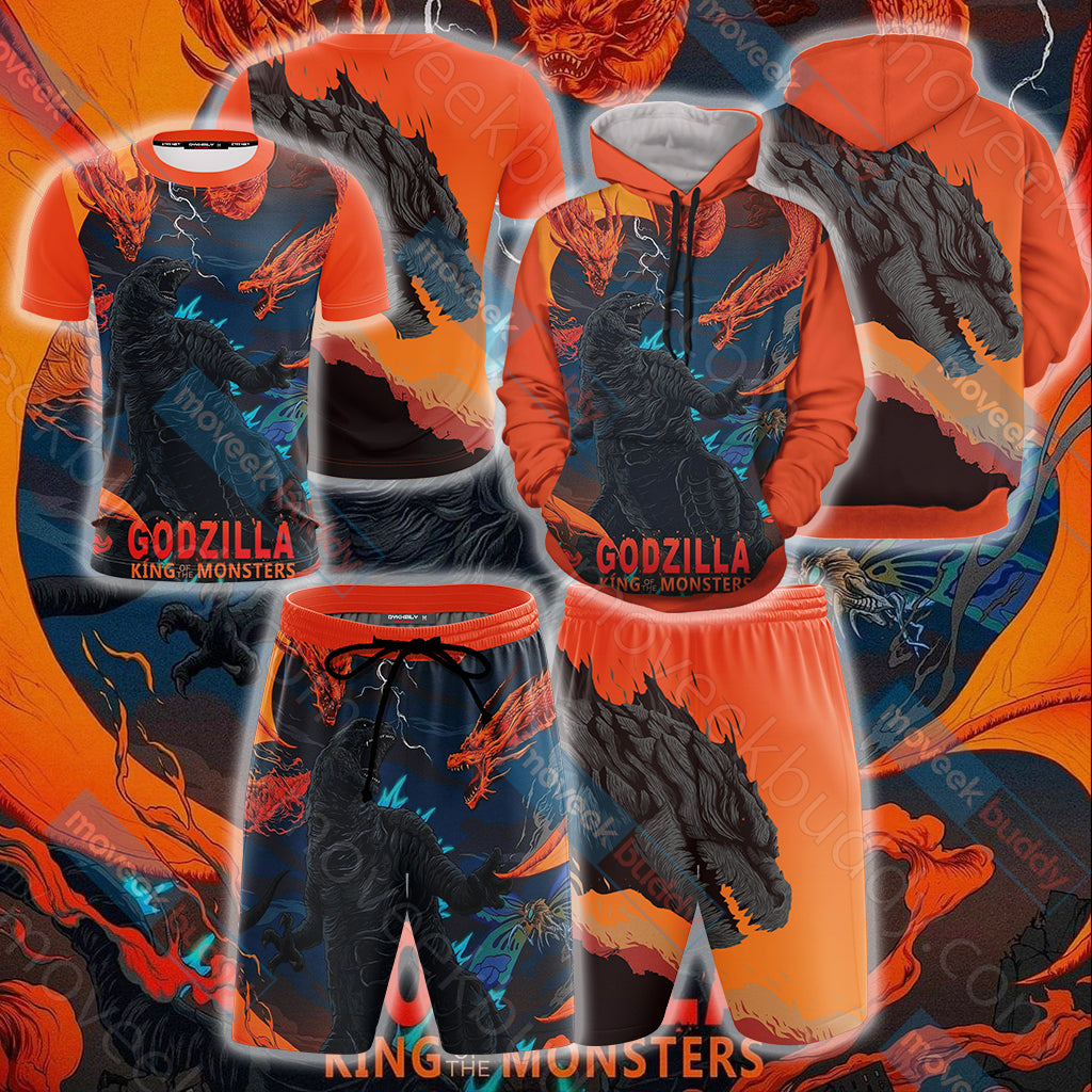 Godzilla King Of The Monsters Beach Shorts