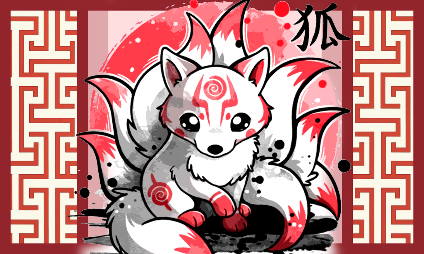 Ninetail Fox Spirit 3D Bed Set