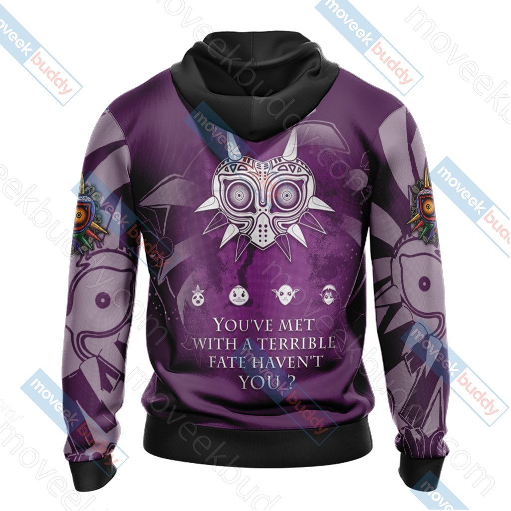 The Legend Of Zelda: Majora's Mask Unisex 3D T-shirt Zip Hoodie Pullover Hoodie