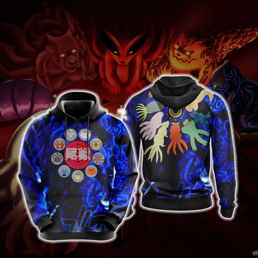 Bijuu Unisex 3D T-shirt Hoodie S