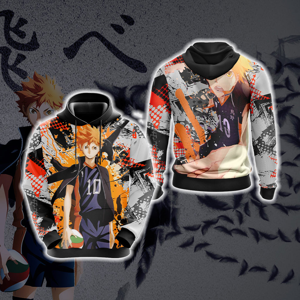 Hinata Shoyo Haikyuu Unisex 3D T-shirt Hoodie S