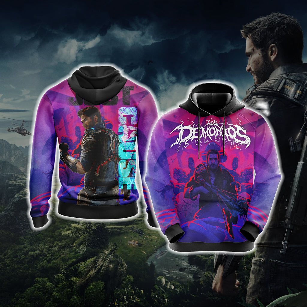 Just Cause 4 - Los Demonios Unisex 3D T-shirt Hoodie S