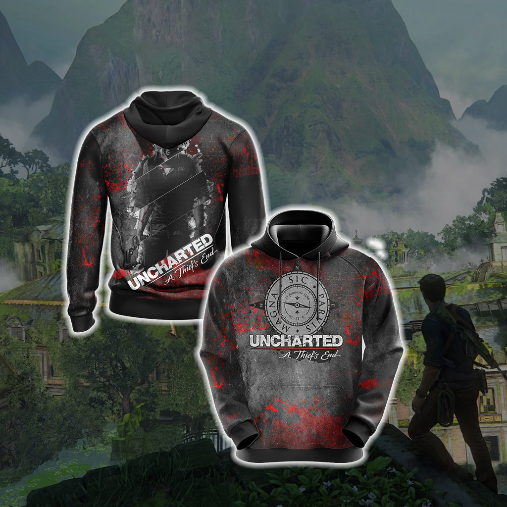 Uncharted: A Thief's End Unisex 3D T-shirt Hoodie S