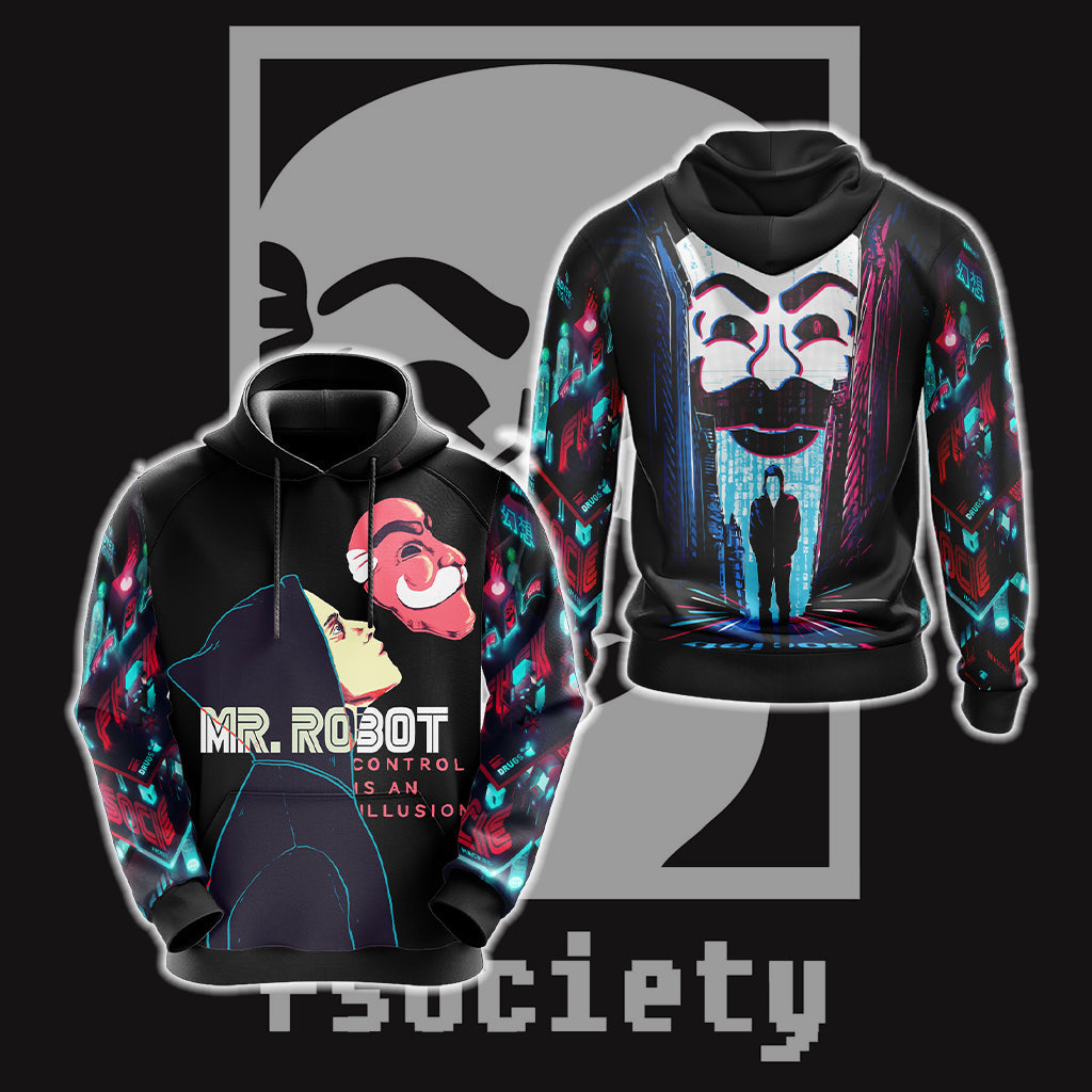 Mr Robot Unisex 3D T-shirt Hoodie S