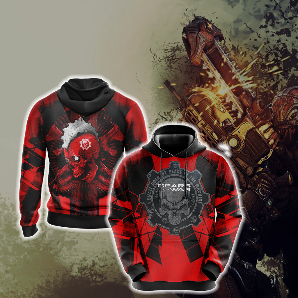 Gears Of War - I Shall Hold My Place In The Machine Unisex 3D T-shirt Hoodie S