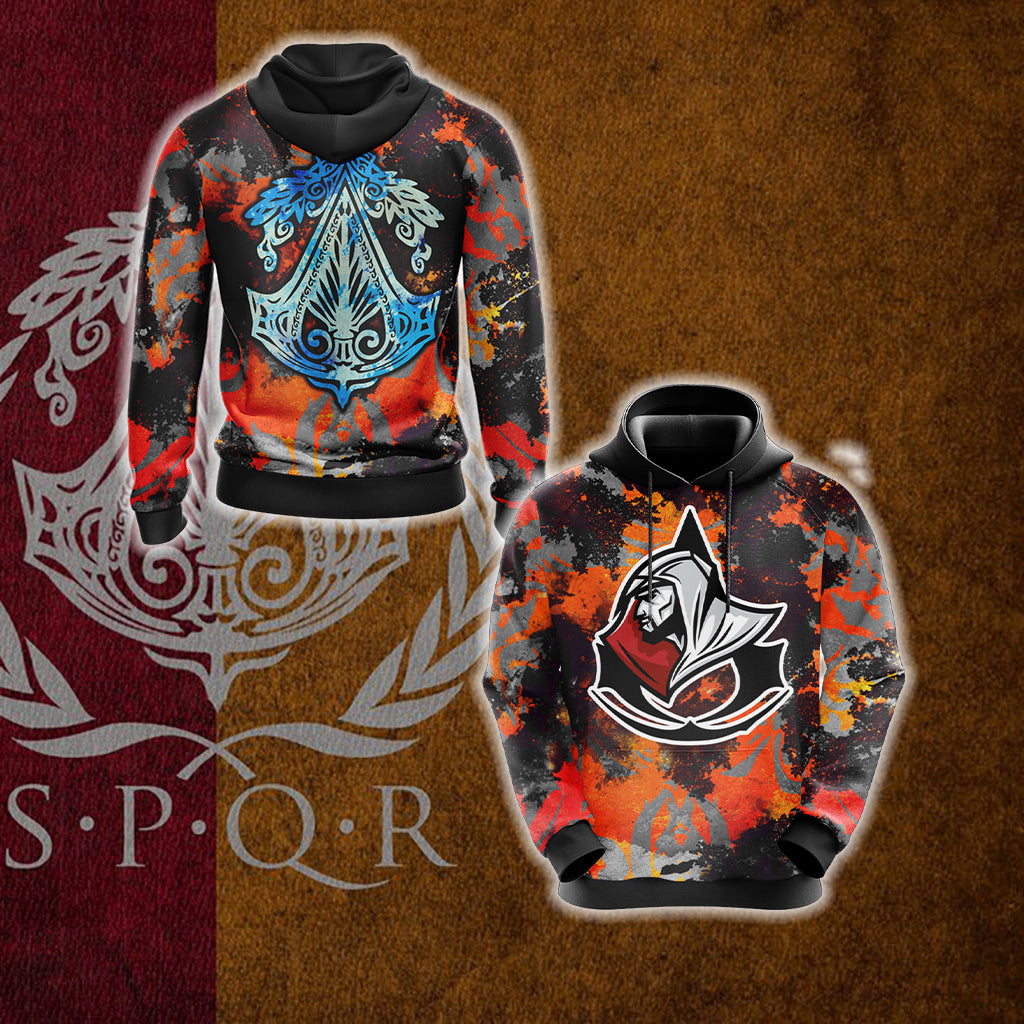 Assassin's Creed: Brotherhood of Rome Flag Unisex 3D T-shirt Hoodie S