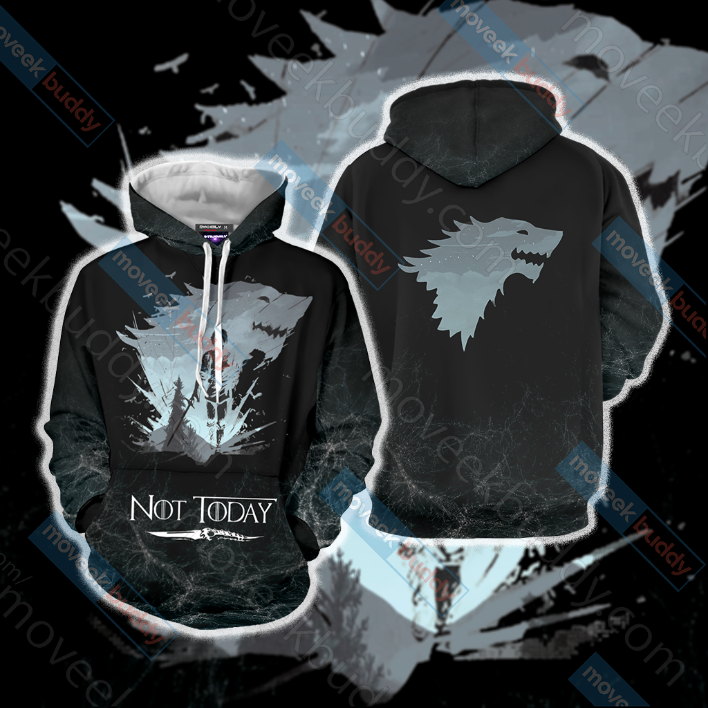 Game Of Thrones Not Today Unisex 3D T-shirt Hoodie S