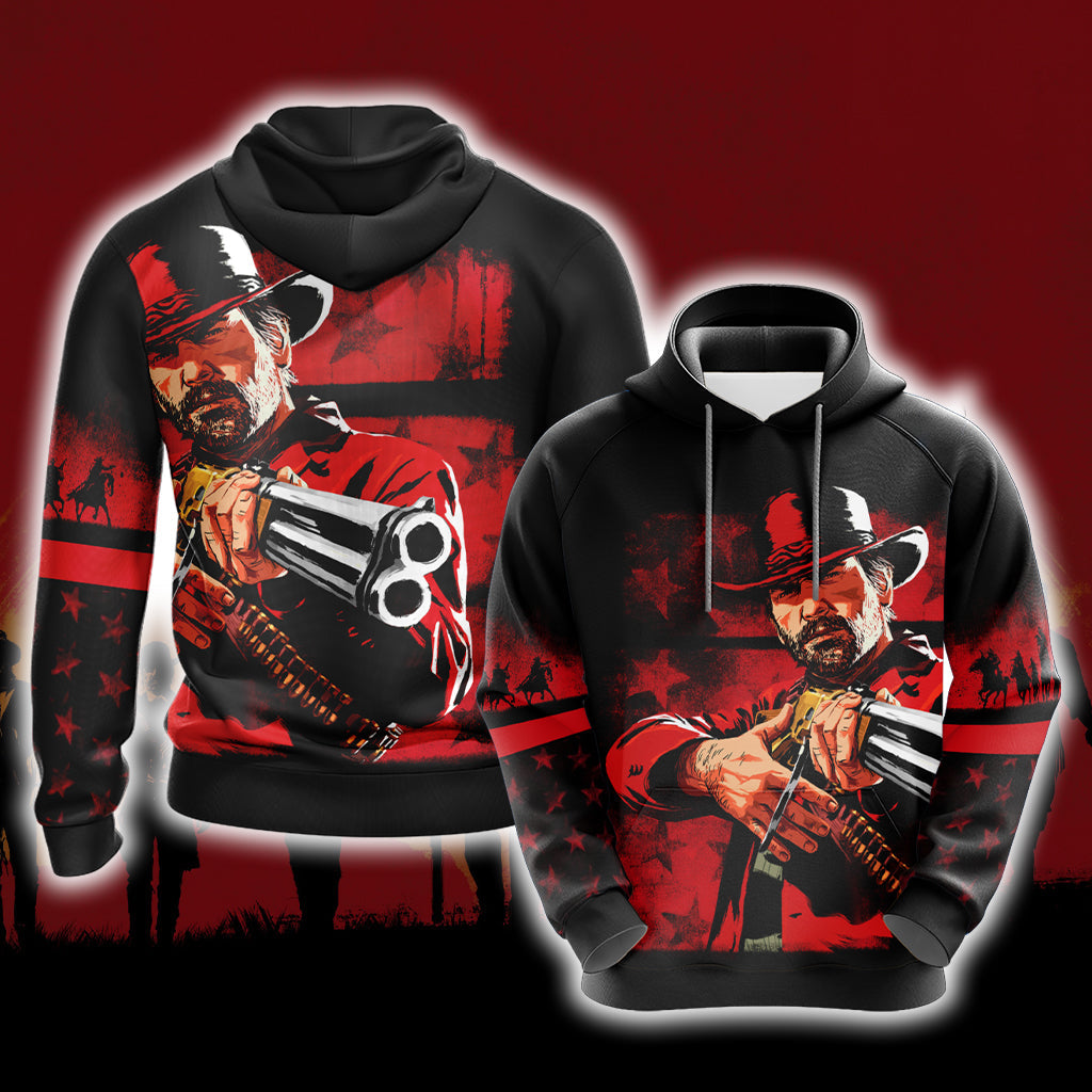 Red Dead Redemption 2 New Version Unisex 3D T-shirt Hoodie S