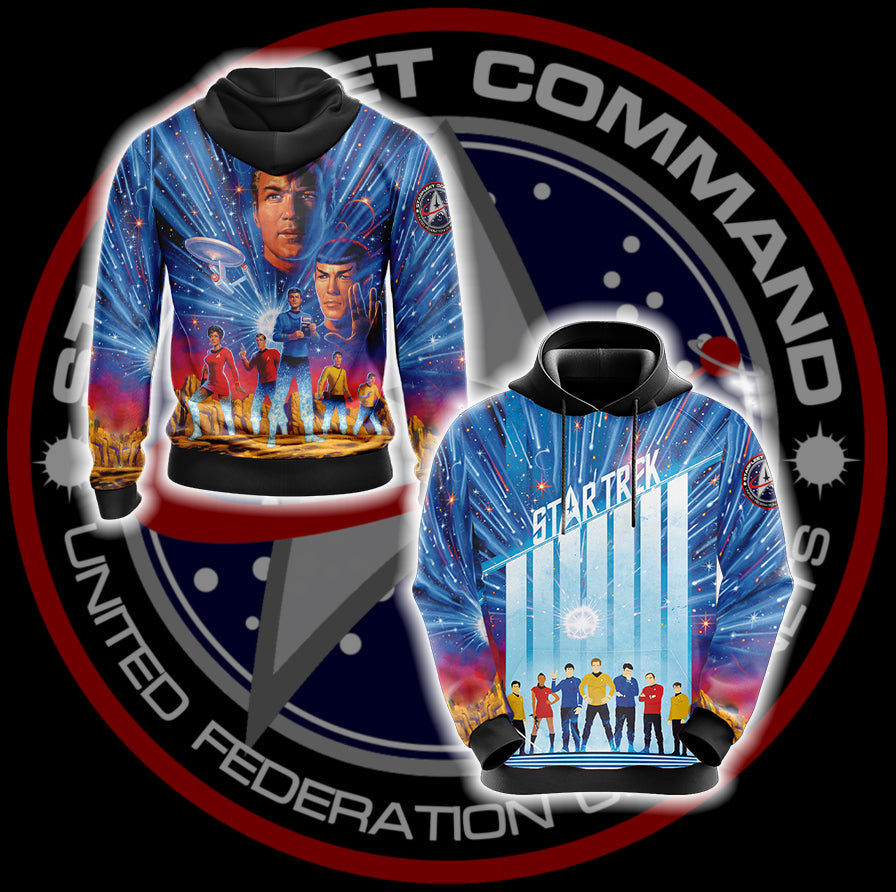 Star Trek - USS Enterprise Unisex 3D T-shirt Hoodie S