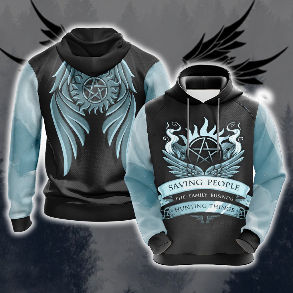 Supernatural Unisex 3D T-shirt Hoodie S
