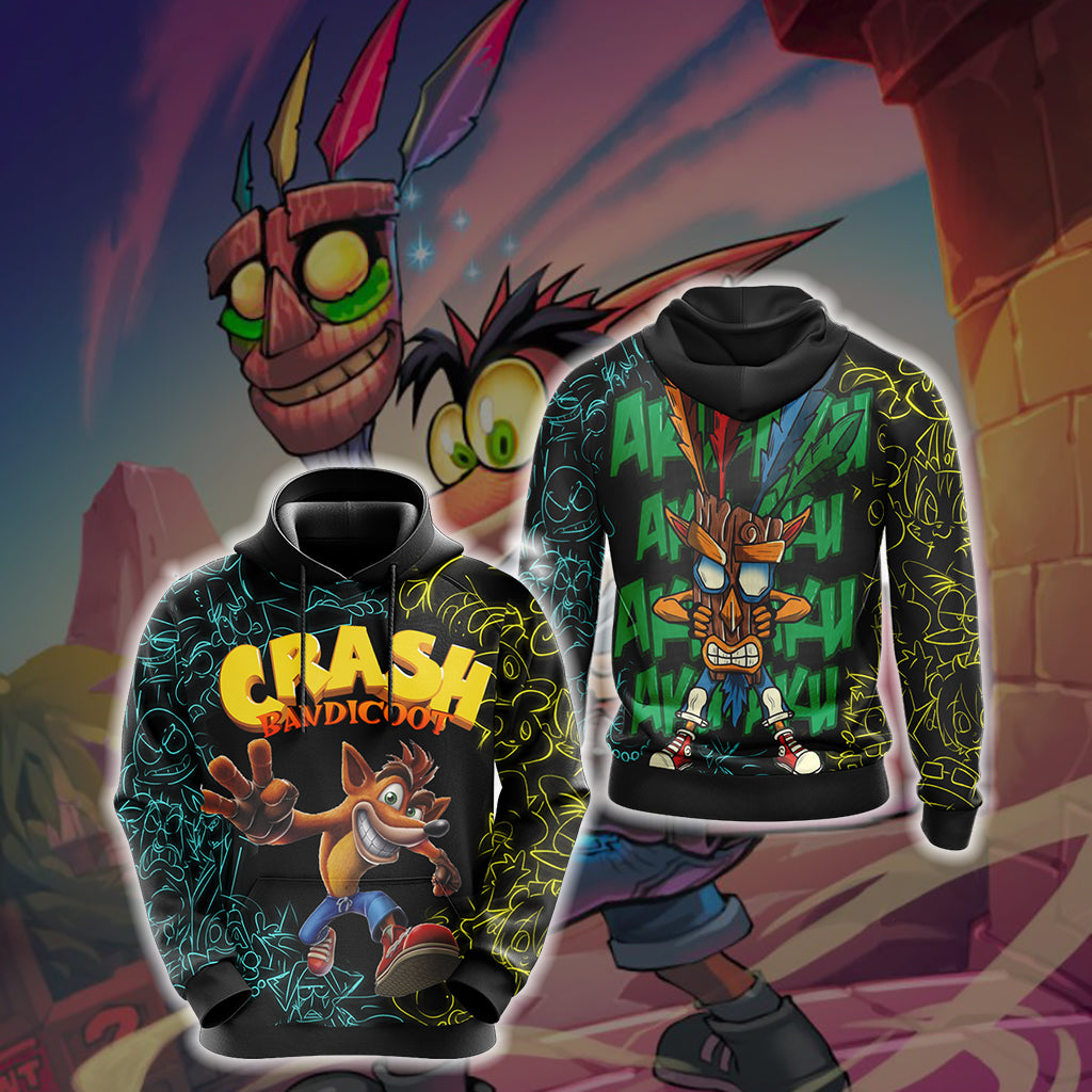 Crash Bandicoot New Unisex 3D T-shirt Hoodie S