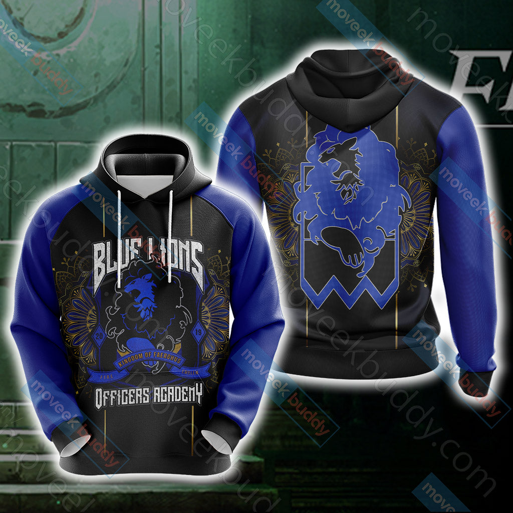 Fire Emblem Three Houses The Blue Lions Unisex 3D T-shirt Hoodie S