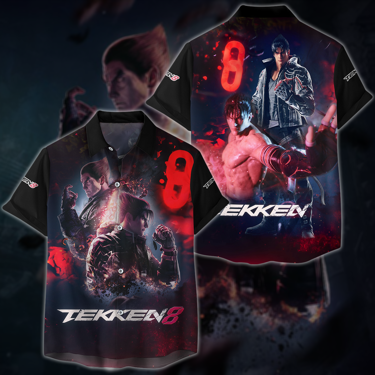 Tekken 8 Video Game 3D All Over Printed T-shirt Tank Top Zip Hoodie Pullover Hoodie Hawaiian Shirt Beach Shorts Jogger Hawaiian Shirt S