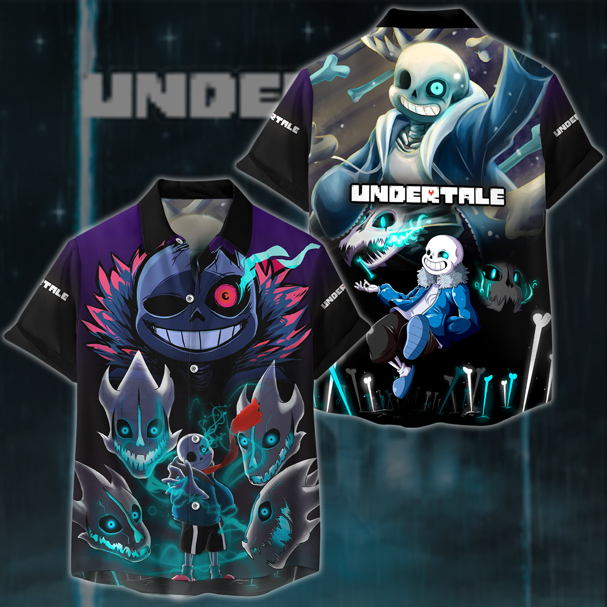 Undertale Video Game 3D All Over Printed T-shirt Tank Top Zip Hoodie Pullover Hoodie Hawaiian Shirt Beach Shorts Joggers Hawaiian Shirt S