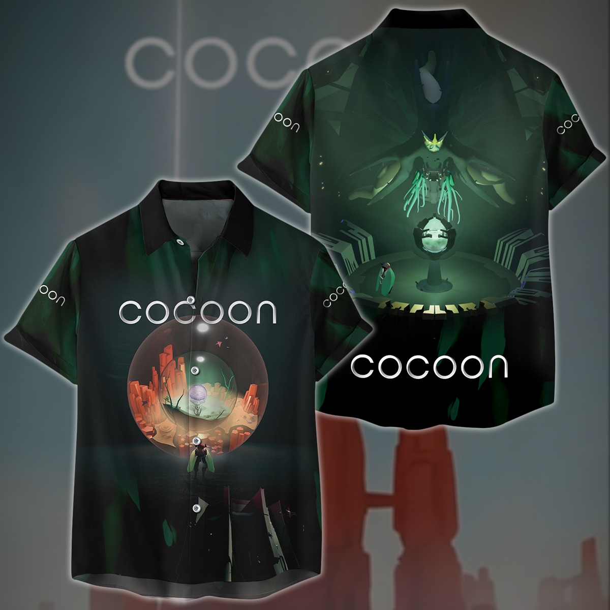 COCOON Video Game All Over Printed T-shirt Tank Top Zip Hoodie Pullover Hoodie Hawaiian Shirt Beach Shorts Joggers Hawaiian Shirt S