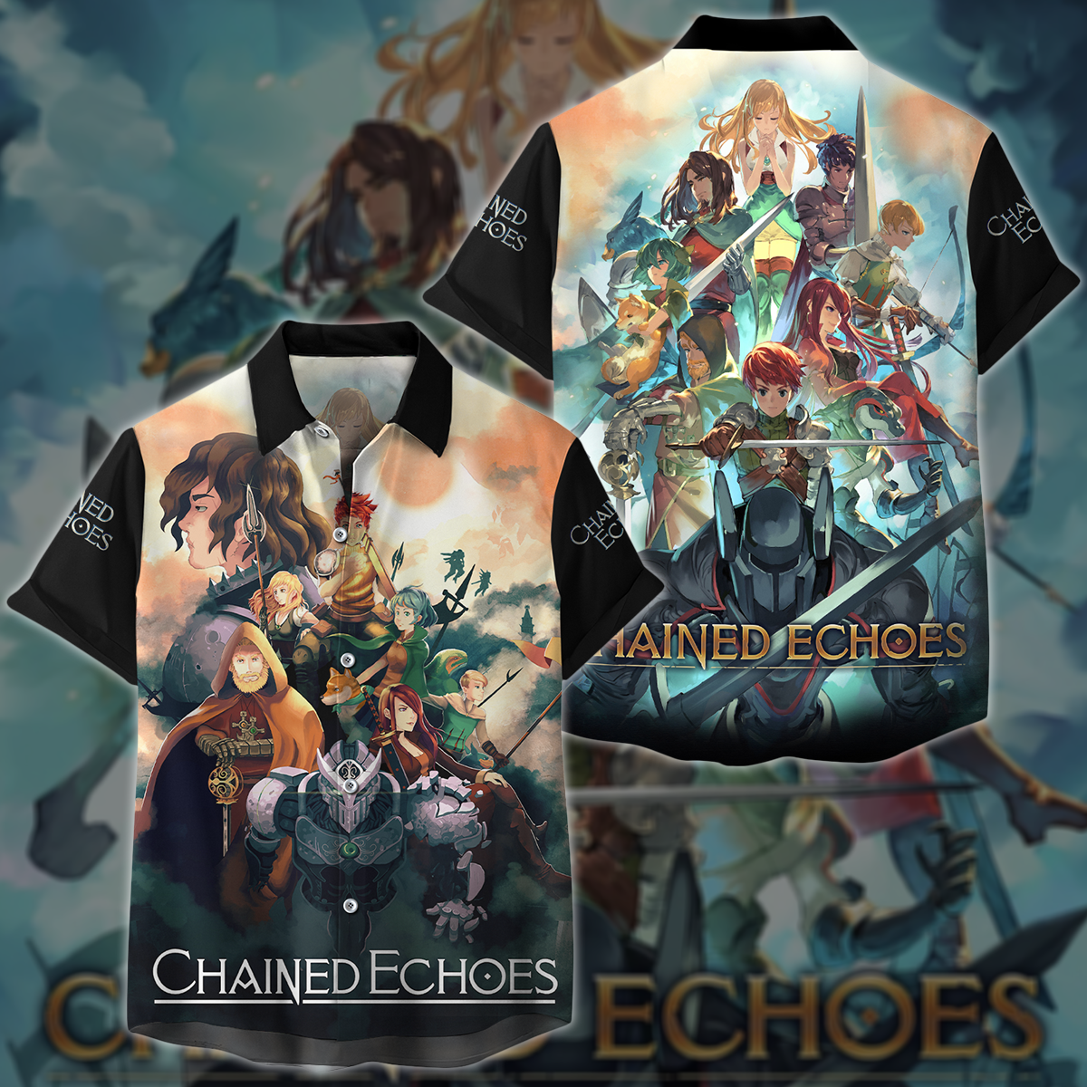 Chained Echoes Video Game 3D All Over Printed T-shirt Tank Top Zip Hoodie Pullover Hoodie Hawaiian Shirt Beach Shorts Joggers Hawaiian Shirt S