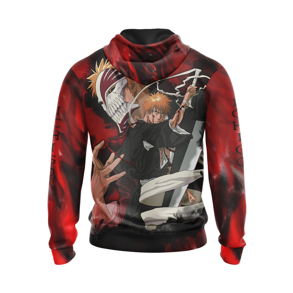 Bleach Kurosaki Ichigo Unisex 3D T-shirt Zip Hoodie Pullover Hoodie
