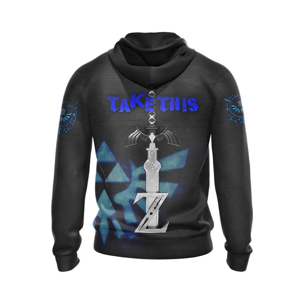 The Legend Of Zelda It's Dangerous To Go Alone, Take This Unisex 3D T-shirt Zip Hoodie
