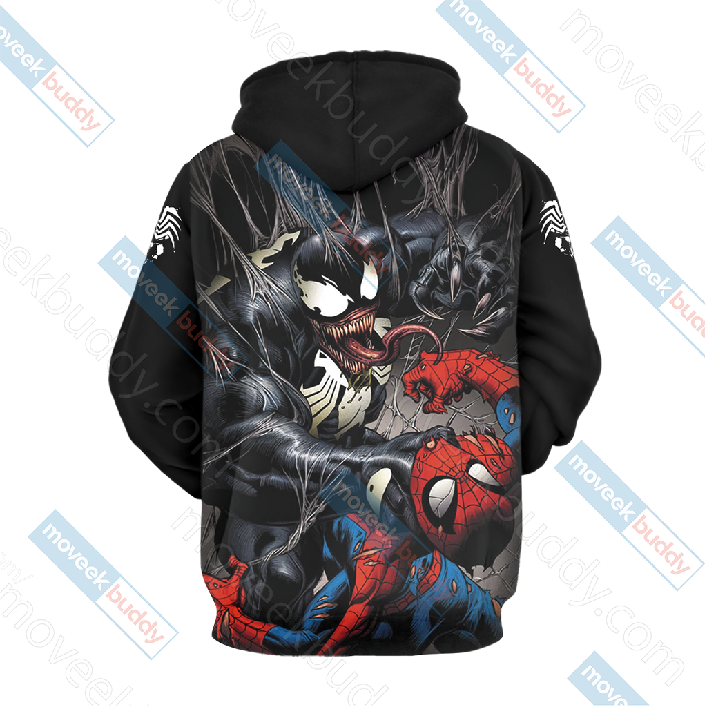Spider-Man and Venom Unisex 3D T-shirt
