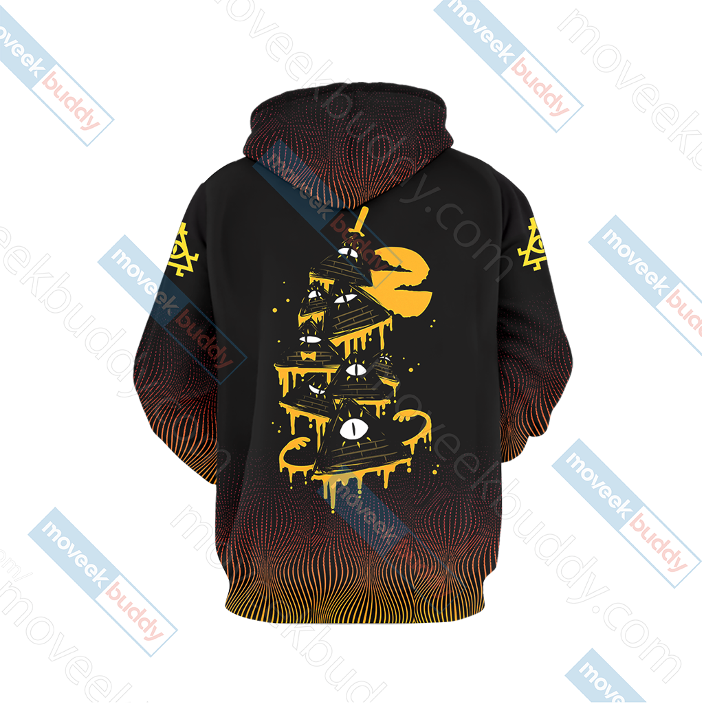 Gravity Falls - Bill Cipher Wheel New Version Unisex 3D T-shirt