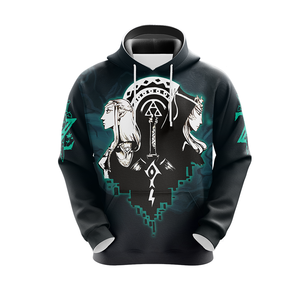 The Legend Of Zelda Twilight Princess, Wind Waker, and Skyward Sword Symbols Unisex 3D T-shirt Zip Hoodie Pullover Hoodie