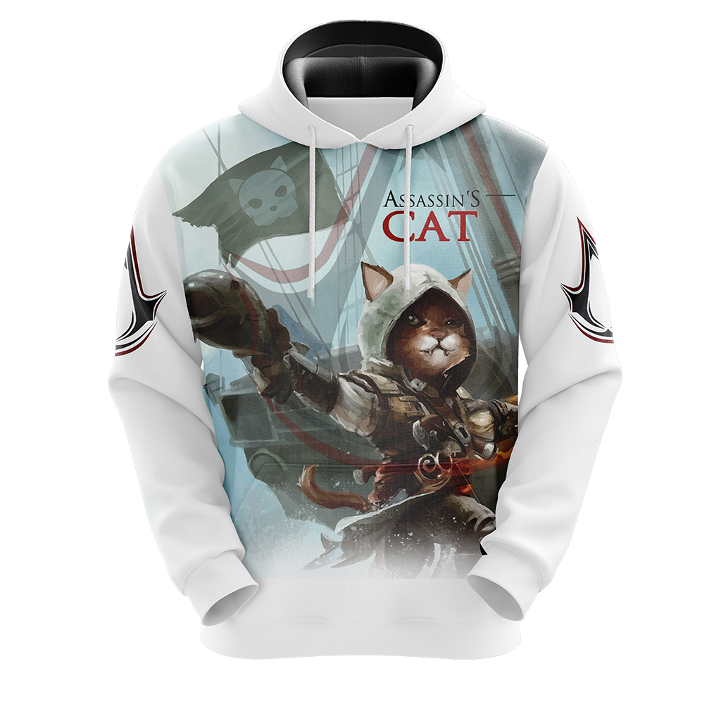 Assassin's Creed III-IV Cat Unisex 3D T-shirt