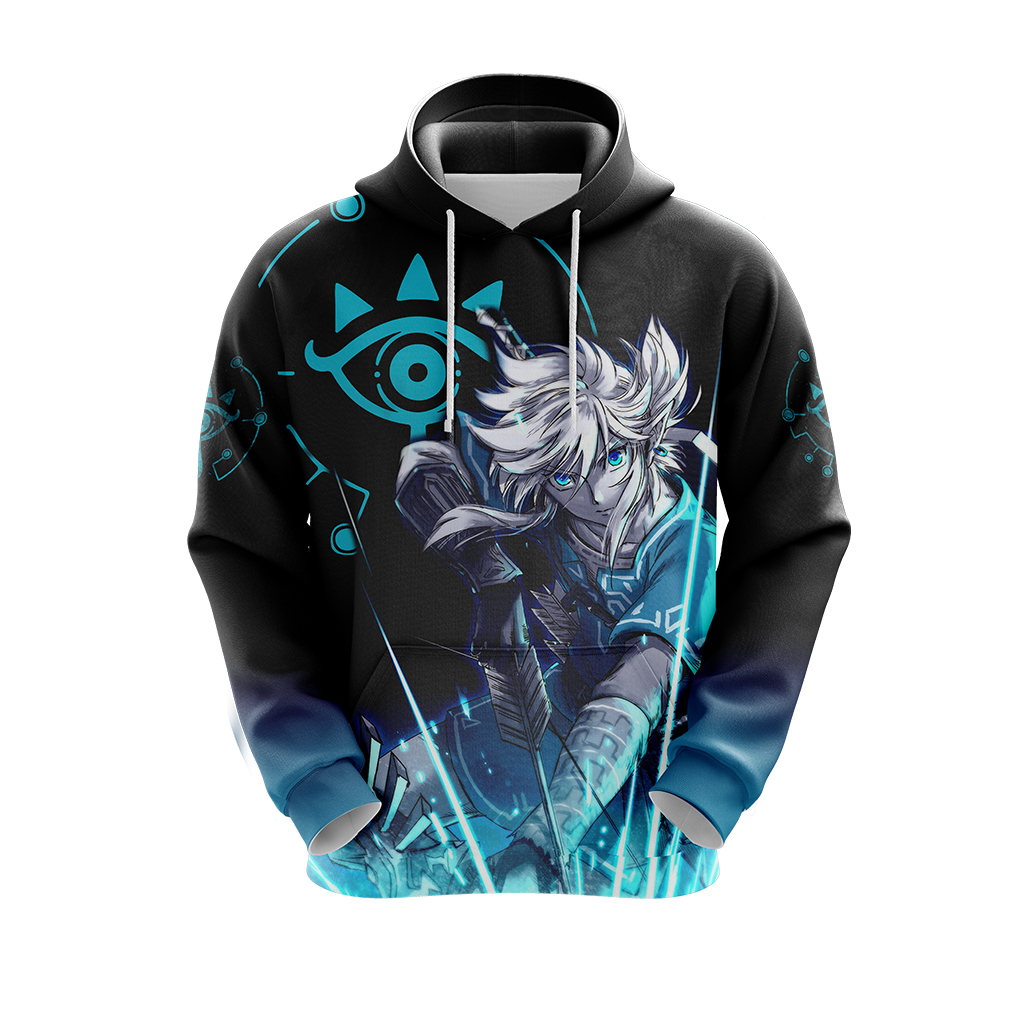 Link The Legend of Zelda All Over Print T-shirt Zip Hoodie Pullover Hoodie