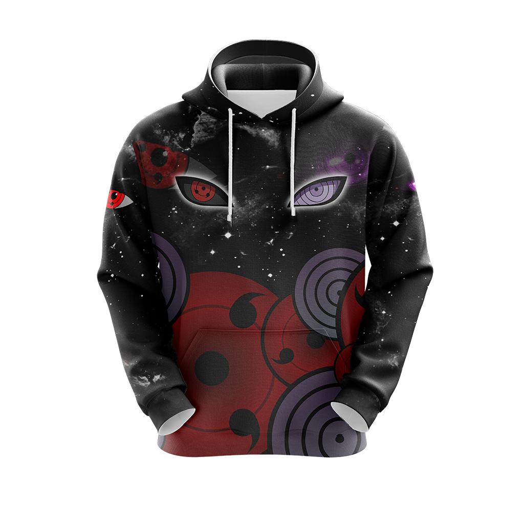 Naruto - Sharingan And Rinnegan Eyes Unisex 3D T-shirt