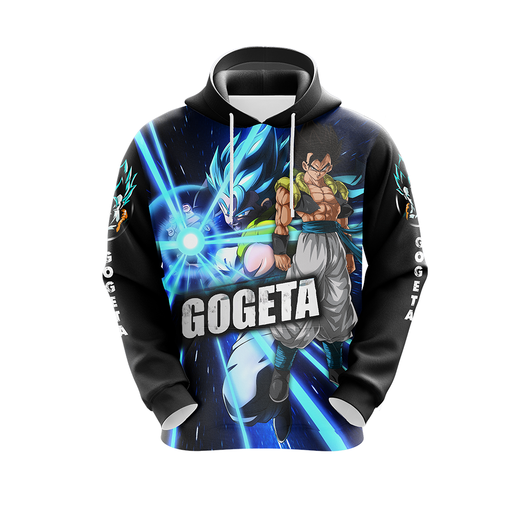 Dragon Ball Gogeta, Vegeta, and Goku Unisex 3D T-shirt Zip Hoodie