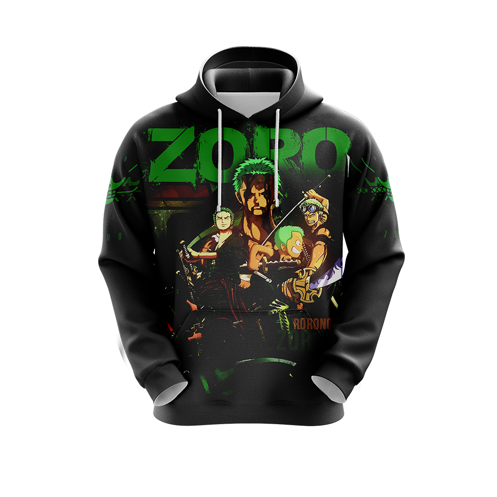 One Piece - Roronoa Zoro Unisex 3D T-shirt Zip Hoodie Pullover Hoodie