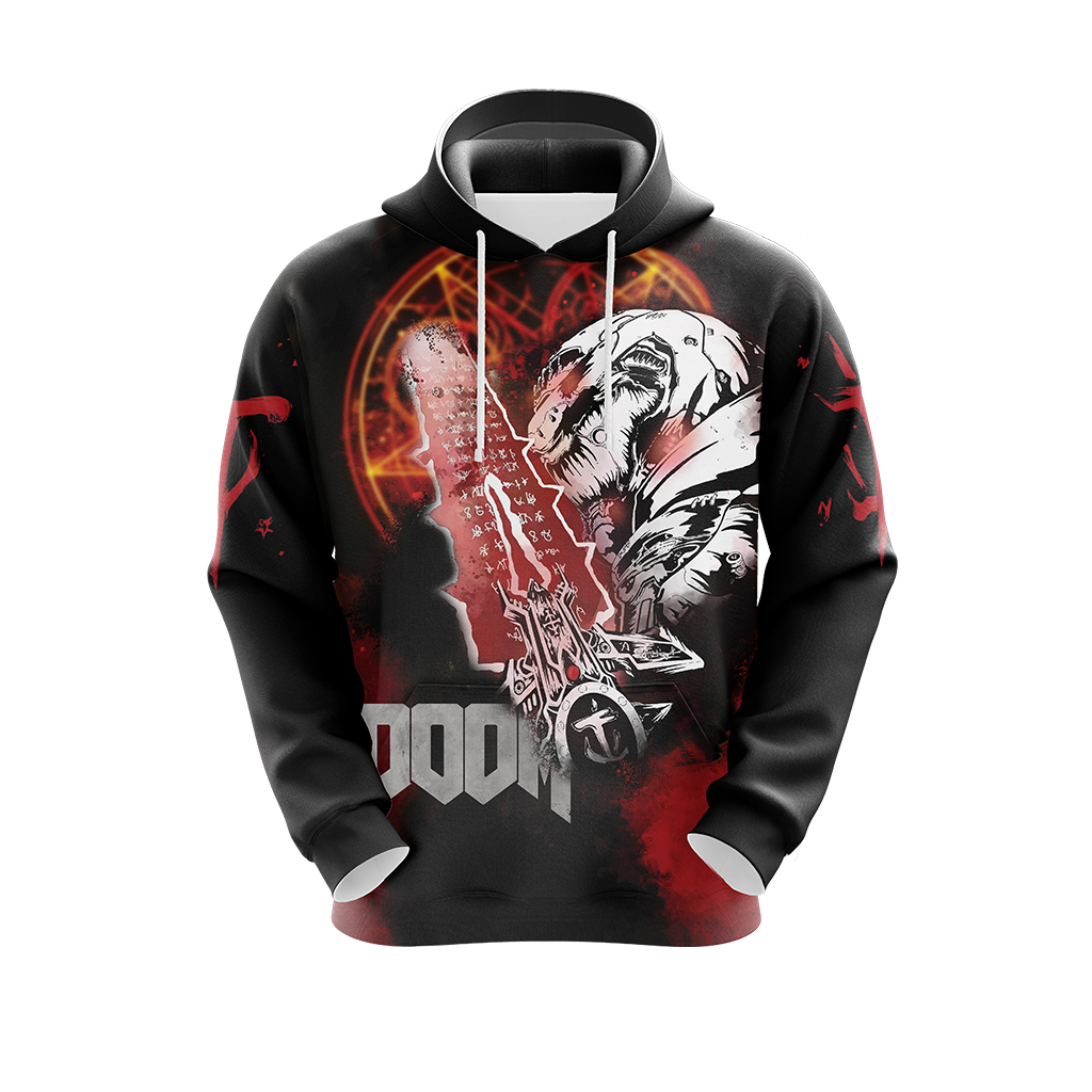 Doom Video Game Unisex 3D T-shirt Zip Hoodie