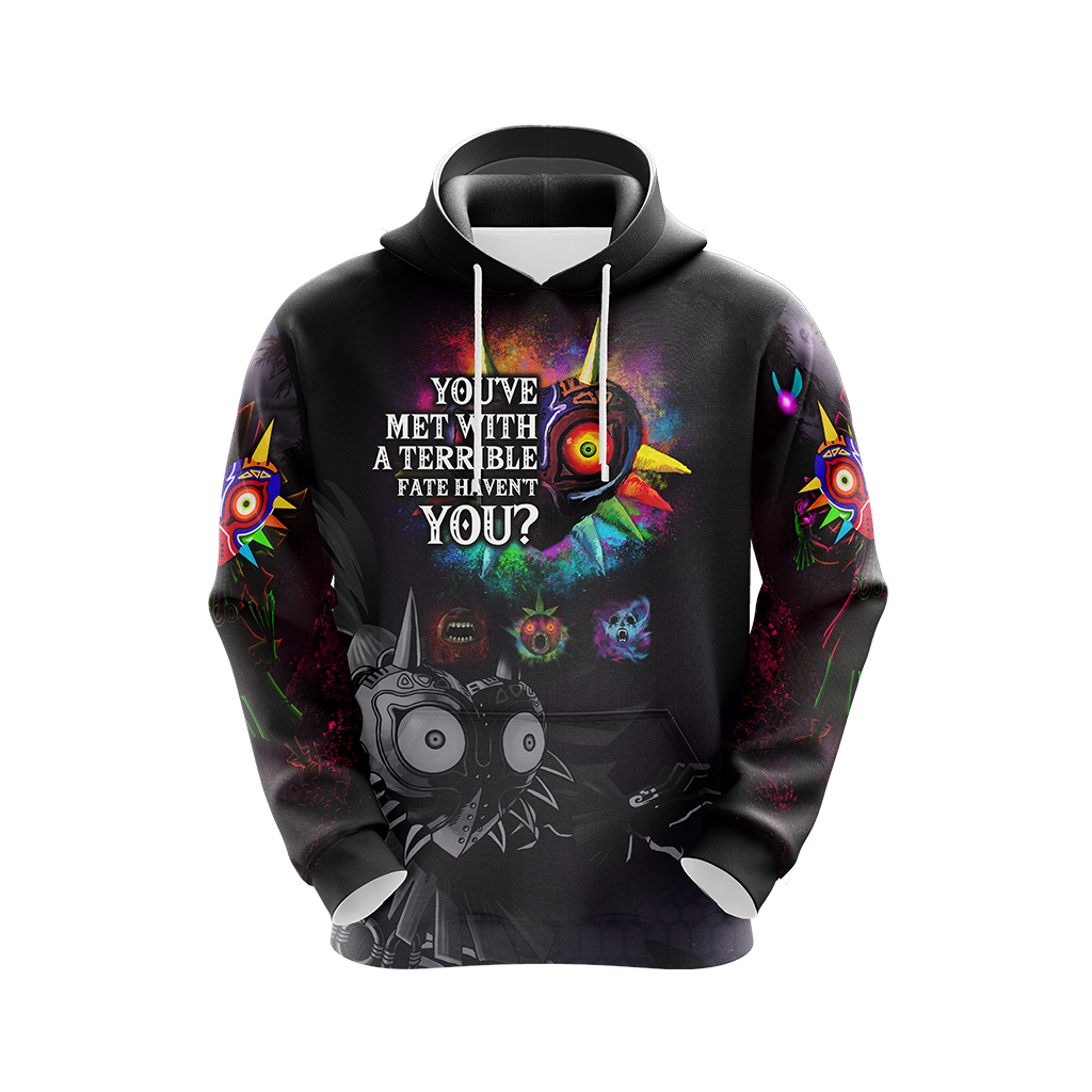 The Legend Of Zelda Majora's Mask You've Met WIth A Terrible Fate Unisex 3D T-shirt Zip Hoodie Pullover Hoodie