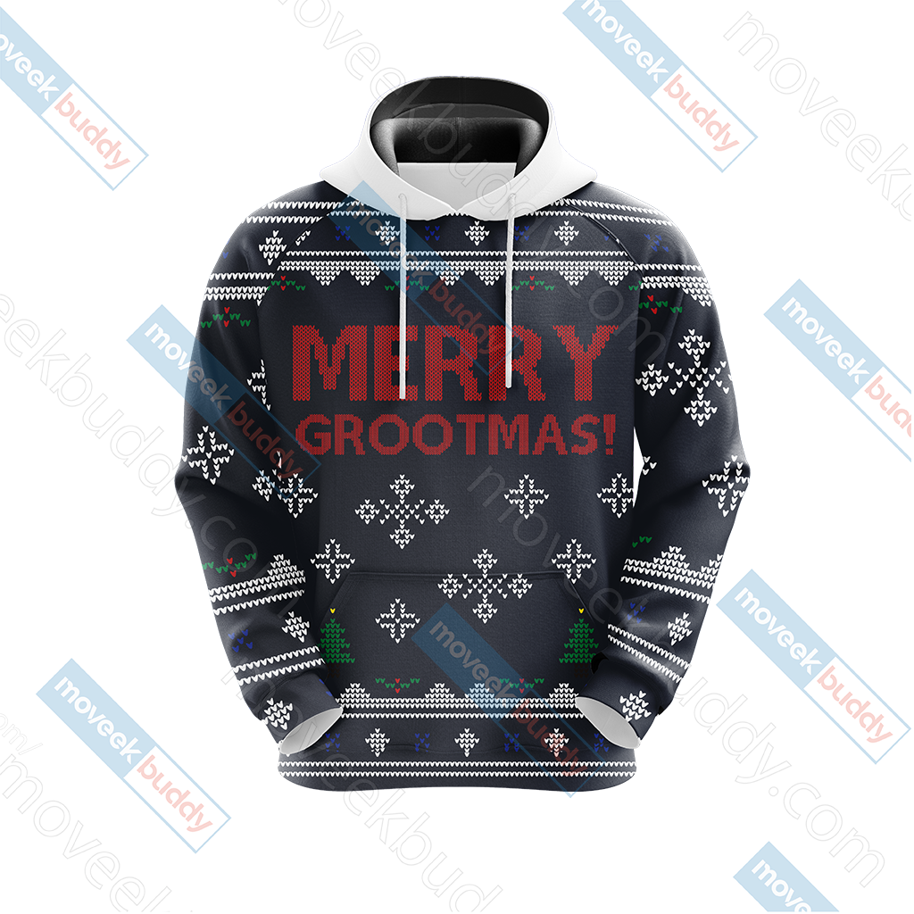 Guardian Of The Galaxy - Groot Merry Grootmas Christmas Unisex 3D T-shirt