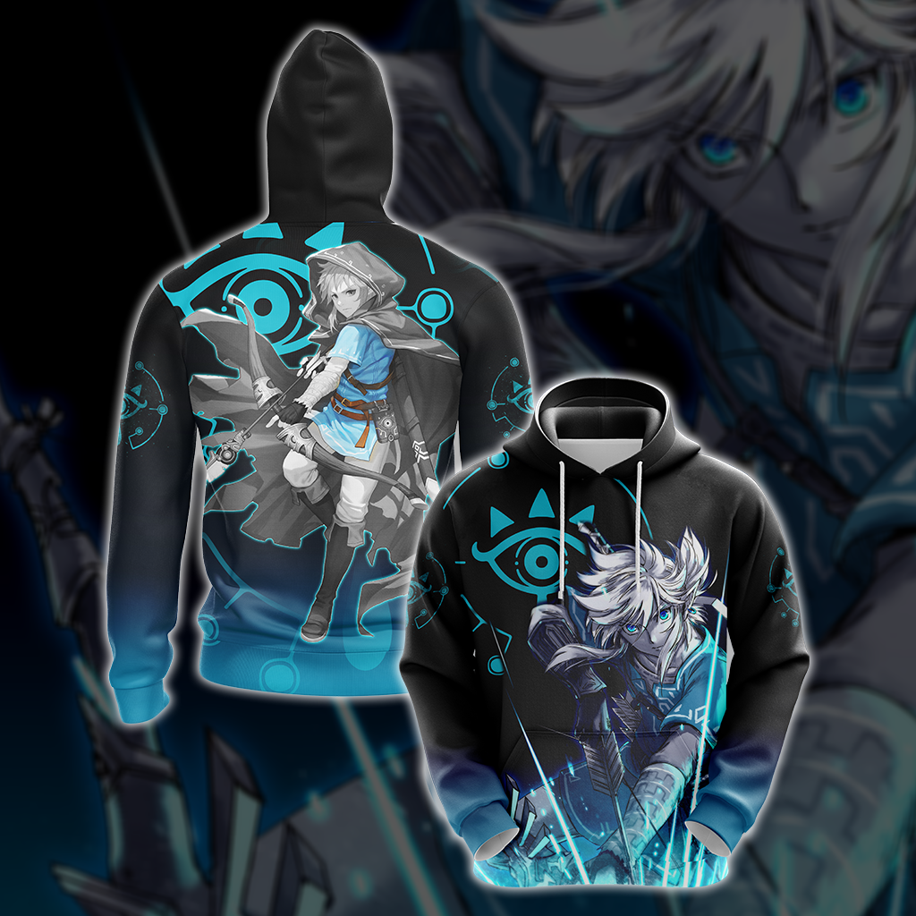 Link The Legend of Zelda All Over Print T-shirt Zip Hoodie Pullover Hoodie Hoodie S
