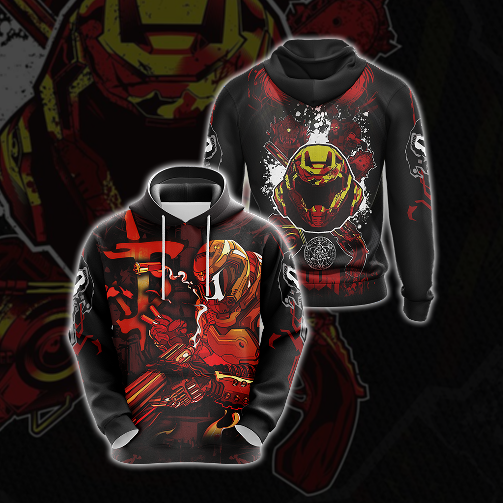 Doom - Slayers New Style Unisex 3D T-shirt Hoodie S
