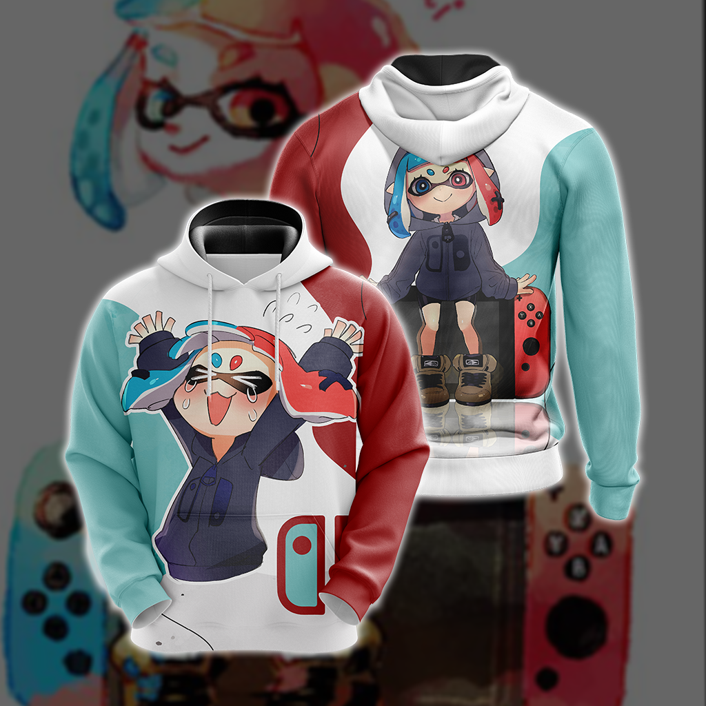 Anime girl x Nintendo console Unisex 3D T-shirt